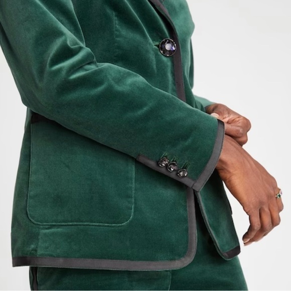 NWOT Kate Spade jewel button velvet jacket. - Picture 2 of 8